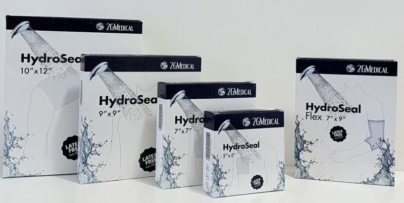 HydroSeal barrier boxes in 10x12, 9x9, 7x7, 5x5 and Flex 7x9 sizes
